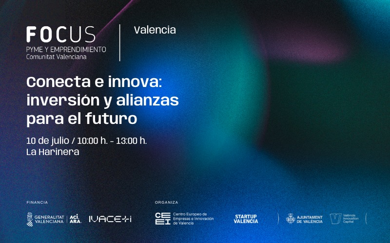 CEEI Valencia (@ceeivalencia) on Twitter photo ✨ Te esperamos este jueves, 10 de julio, en "Conecta e innova".
CEEI Valencia y <a href="/Startup_VLC/">Startup Valencia</a> organizamos una nueva sesión #FocusPyme para hablar de inversión, innovación y cooperación entre pymes, startups e instituciones.
📍 La Harinera
Inscríbete: emjs.es/startupvlcfocus ✨ Te esperamos este jueves, 10 de julio, en "Conecta e innova".
CEEI Valencia y <a href="/Startup_VLC/">Startup Valencia</a> organizamos una nueva sesión #FocusPyme para hablar de inversión, innovación y cooperación entre pymes, startups e instituciones.
📍 La Harinera
Inscríbete: emjs.es/startupvlcfocus