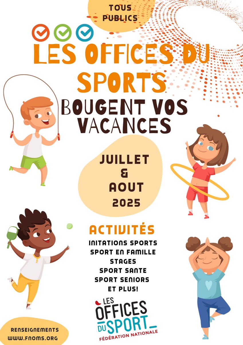 Opération Nationale "Les Offices du Sport Bougent vos vacances été 2025"
plus d'informations
fnoms.org/actus-des-offi…