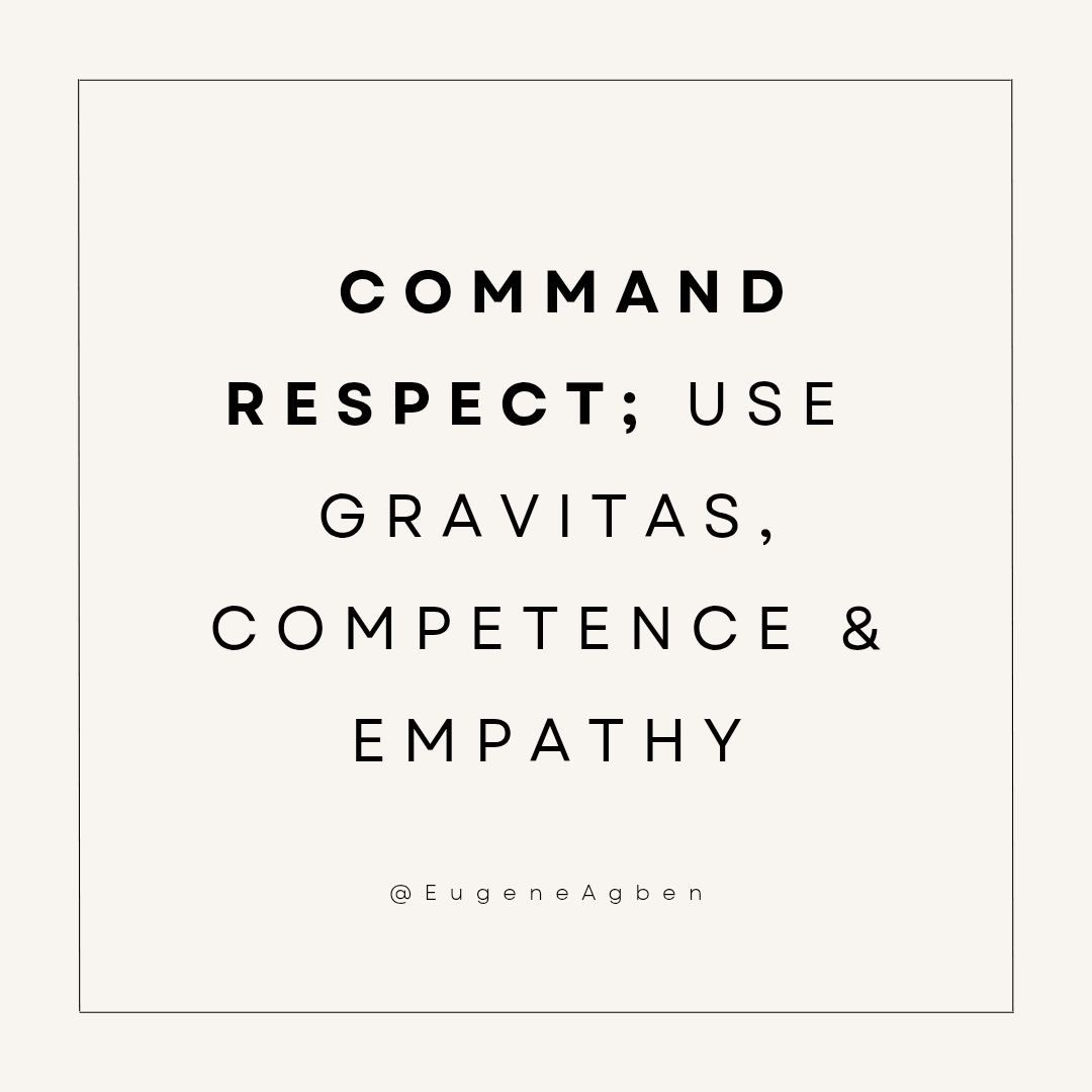 In trying to show that we're in control, when we're actually not; most of us demand respect rather than command it. 

This often leads to us being perceived as lacking emotional intelligence. 

Hubris is a real trap!