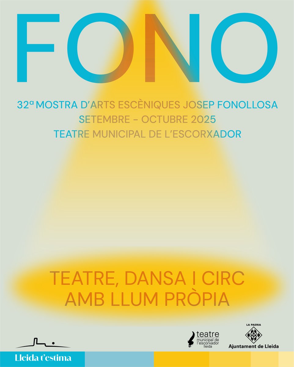 🔉Oberta la convocatòria per participar en la 32a Mostra d’Arts Escèniques Josep Fonollosa

✅Promovem el teatre, la dansa i el circ d’entitats sense ànim de lucre i de companyies amateurs de la ciutat
📅Inscripcions fins al 17 de juliol

Més info 👉🏼 paeria.cat/ca/actualitat/…