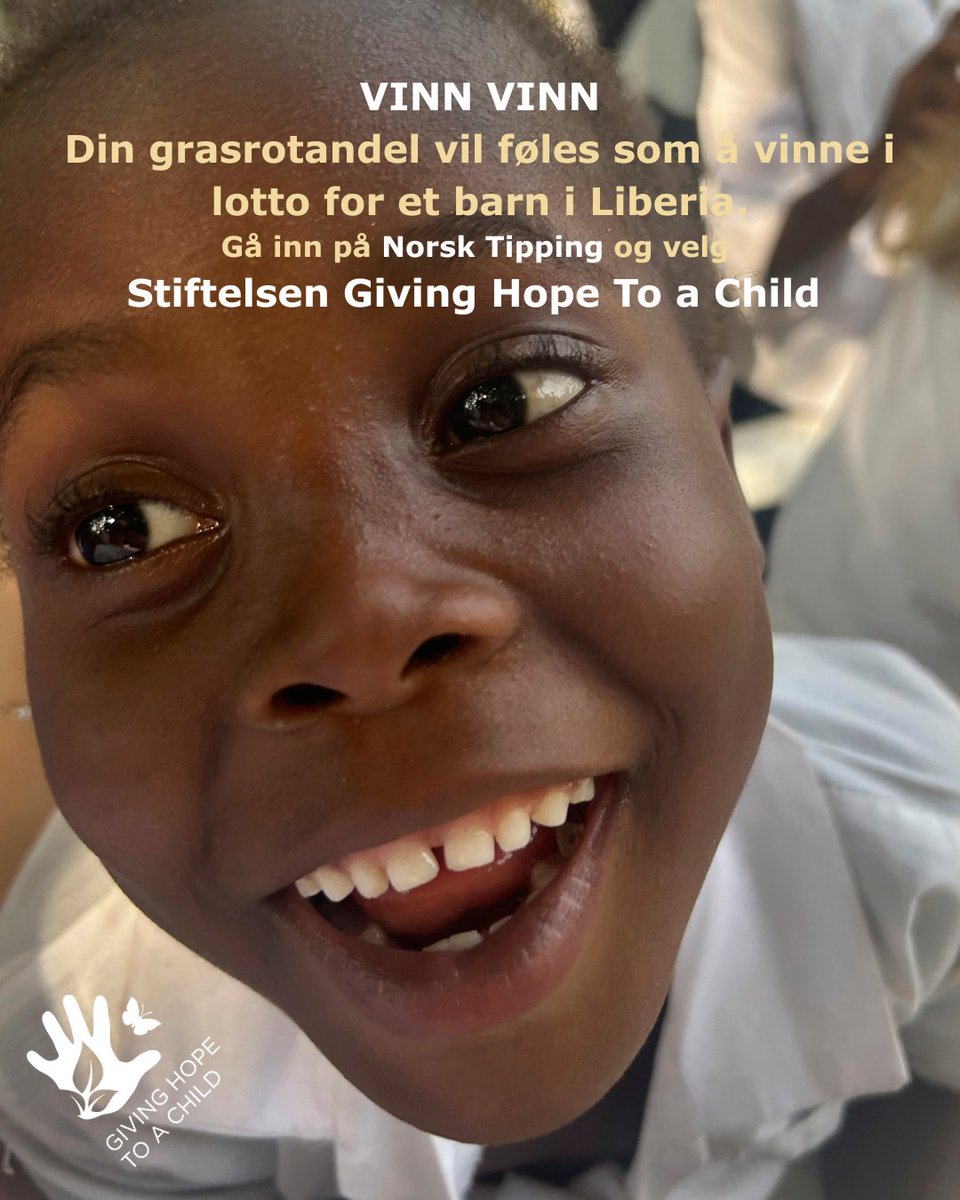 GivingChild's tweet image. Hver krone kan hjelpe barn i Liberia. La oss sammen skape håp! 💖 givinghope#ghtac#Utdanningforalle#Liberia#Grasrot#Tipping#Idrett#BarnHjelp
wix.to/hLWda6m