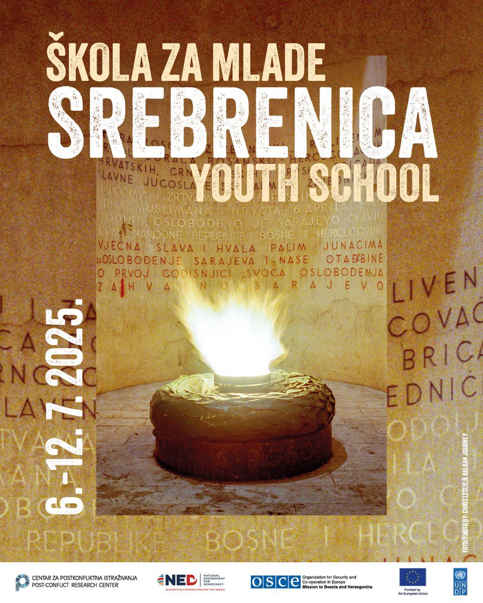Renaud Meyer (@renaudmeyer) on Twitter photo The 2025 Srebrenica Youth School opens today in #Sarajevo, part of the #Srebrenica30 commemorations. <a href="/UNDPBiH/">UNDP in Bosnia and Herzegovina</a> partners with <a href="/PCRCBiH/">Post-Conflict Research Center (PCRC)</a> to empower #youth as champions of #peace in #BiH 🇧🇦 and Western Balkans with support from <a href="/eubih/">EU in Bosnia and Herzegovina</a> The 2025 Srebrenica Youth School opens today in #Sarajevo, part of the #Srebrenica30 commemorations. <a href="/UNDPBiH/">UNDP in Bosnia and Herzegovina</a> partners with <a href="/PCRCBiH/">Post-Conflict Research Center (PCRC)</a> to empower #youth as champions of #peace in #BiH 🇧🇦 and Western Balkans with support from <a href="/eubih/">EU in Bosnia and Herzegovina</a>