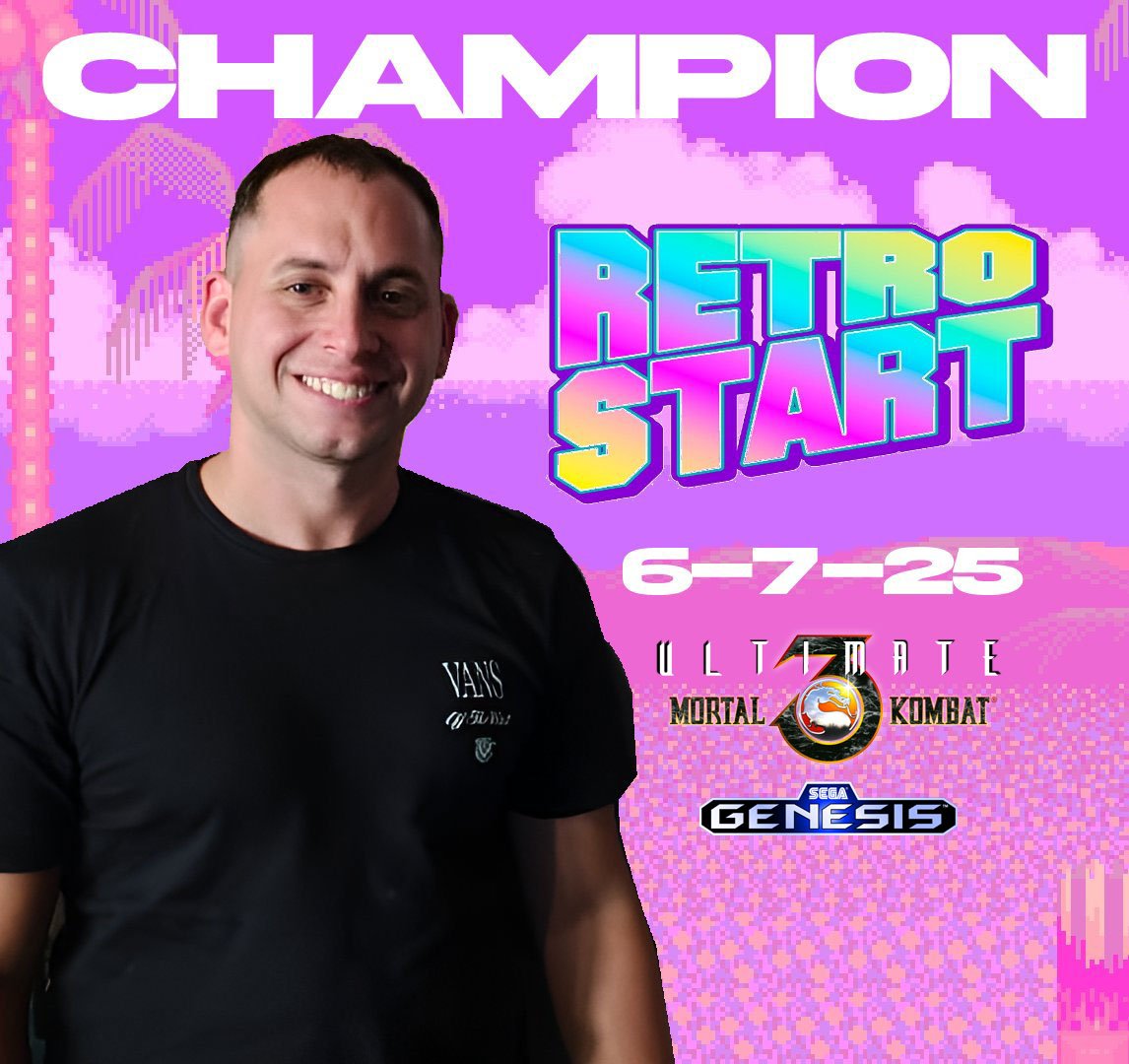 Felicitamos a Paolo por ser el nuevo campeón del torneo de UMK3 en Retrostart 2025.