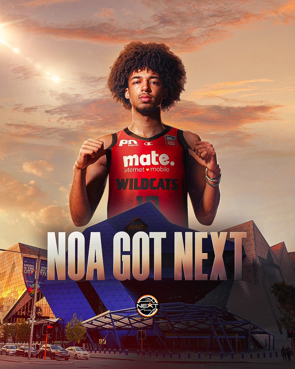 NBL's tweet photo. 𝗡𝗢𝗔. 𝗚𝗢𝗧. 𝗡𝗘𝗫𝗧.

Rising French prospect Noa Kouakou-Heugue has chosen the @NBLNextStars program and will play for the @PerthWildcats in NBL26 🌟

Read more: https://t.co/ImGgE28Sqj https://t.co/rhvGmgNVLf