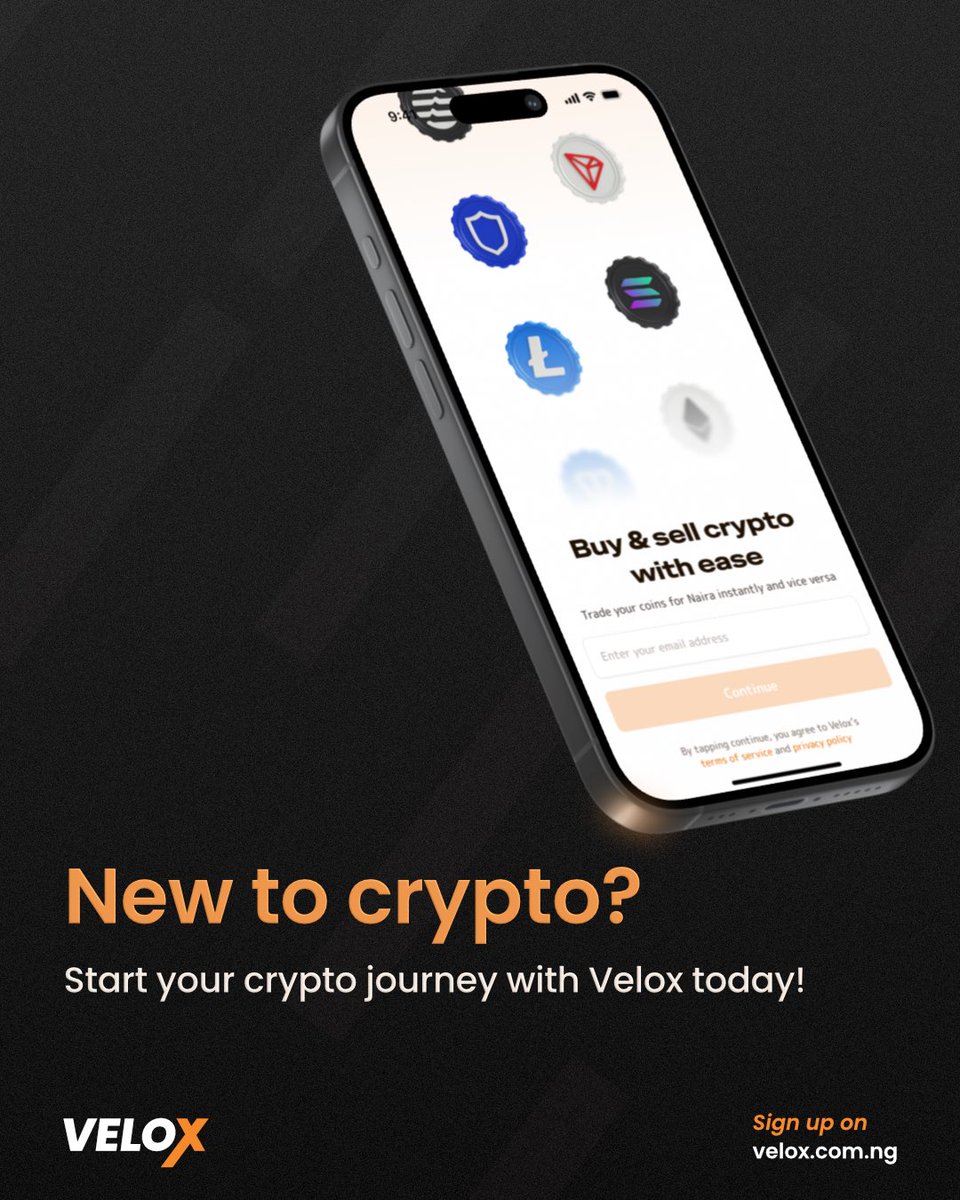 VeloXchange's tweet photo. Start your crypto journey by trading with us

#JoinVelox #CryptoNewbie #TradeWithVelox #BestRates https://t.co/XhnfbhjR8P