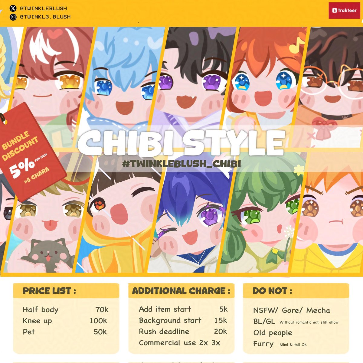 twinkleblush's tweet image. UPDATE‼️

✨Open Commis Anime &amp;amp; Chibi style✨
(Local Only)

Sample dll bisa cek di 
🔗twinkleblush.carrd.co 
#twinkleblush_result
Atau  kalo mau tanya2 boleh Dm aja😉

#opencommission #opencommis #artidn