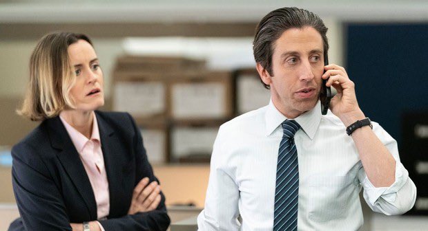 adkinsryo's tweet photo. Taylor Schilling and Simon Helberg in the upcoming episode of Poker Face https://t.co/FqaYAc1dyA