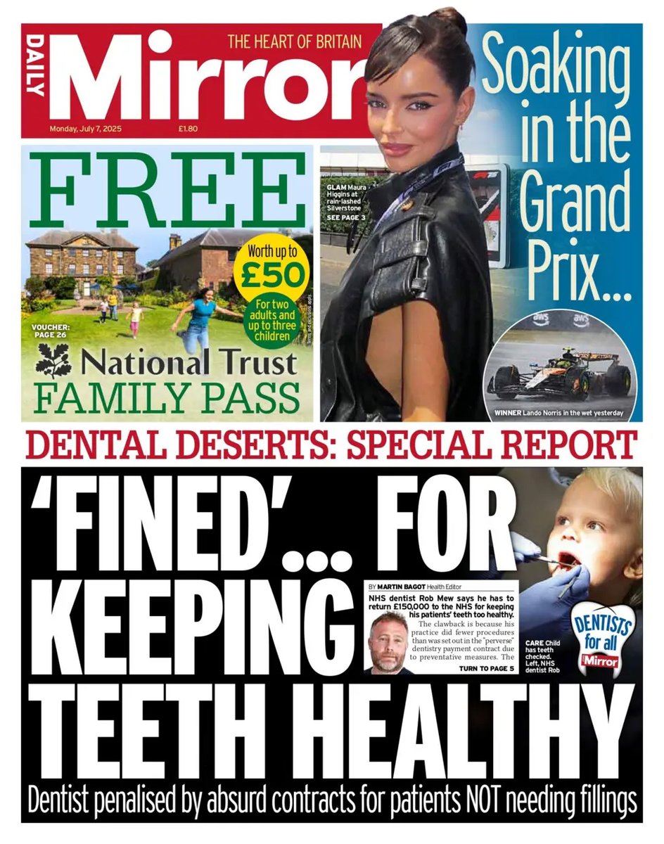 TheBDA's tweet image. NHS dentistry is on the critical list, and demoralised dentists are walking away every day this contract remains in force. 

If we don’t make a break in this Parliament there may not be a service left to save.

mirror.co.uk/news/health/de…