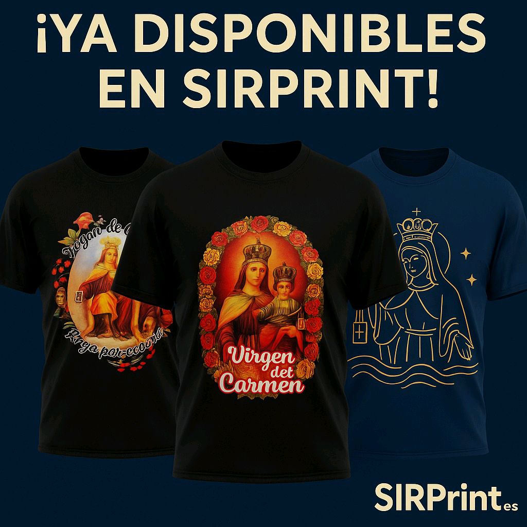 SIRPrint_QIA's tweet photo. 🎉 ¡La cuenta atrás ha empezado!
Si vas a ver a la Virgen del Carmen... ¡que no te pille sin estas camisetas! 😱

👕 Ya disponibles en tienda y en 👉 https://t.co/1jTCqt4RBb
📍 SIRPrint – Santander

Corre que vuelan…😂
#VirgendelCarmen #Sirprint #QueremosImpresionarte https://t.co/NYz1Oqr1Ml