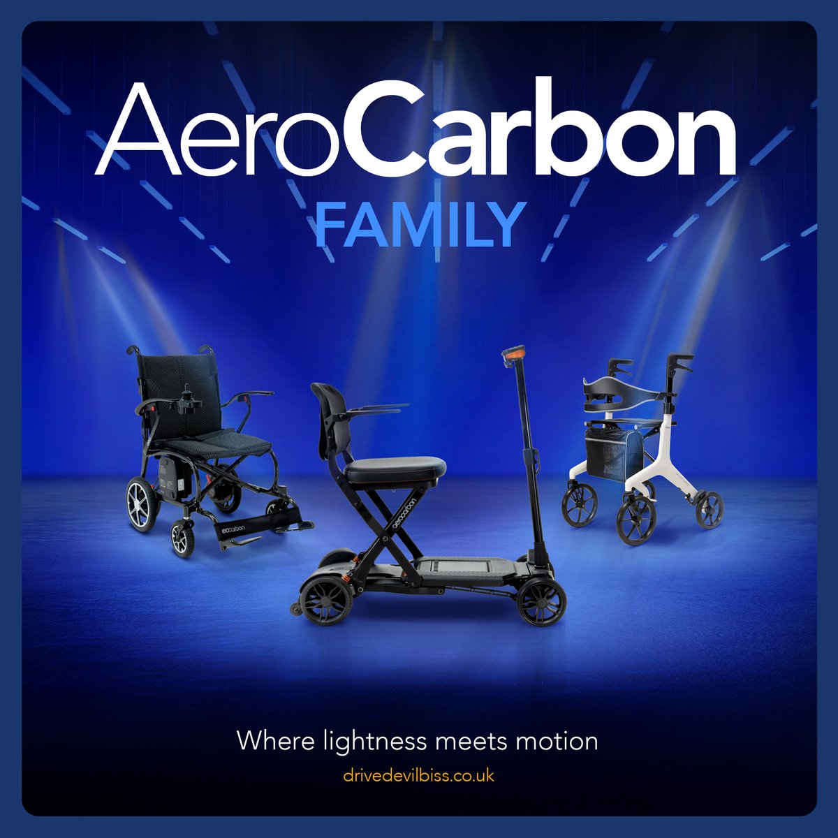 Introducing the AeroCarbon Family! 🎉 Check out our new Powerchair &amp; Scooter, featuring advanced carbon fiber technology. #AeroCarbon #MobilitySolutions #CarbonFiber #LightweightStrength #Powerchair #Scooter #Rollator