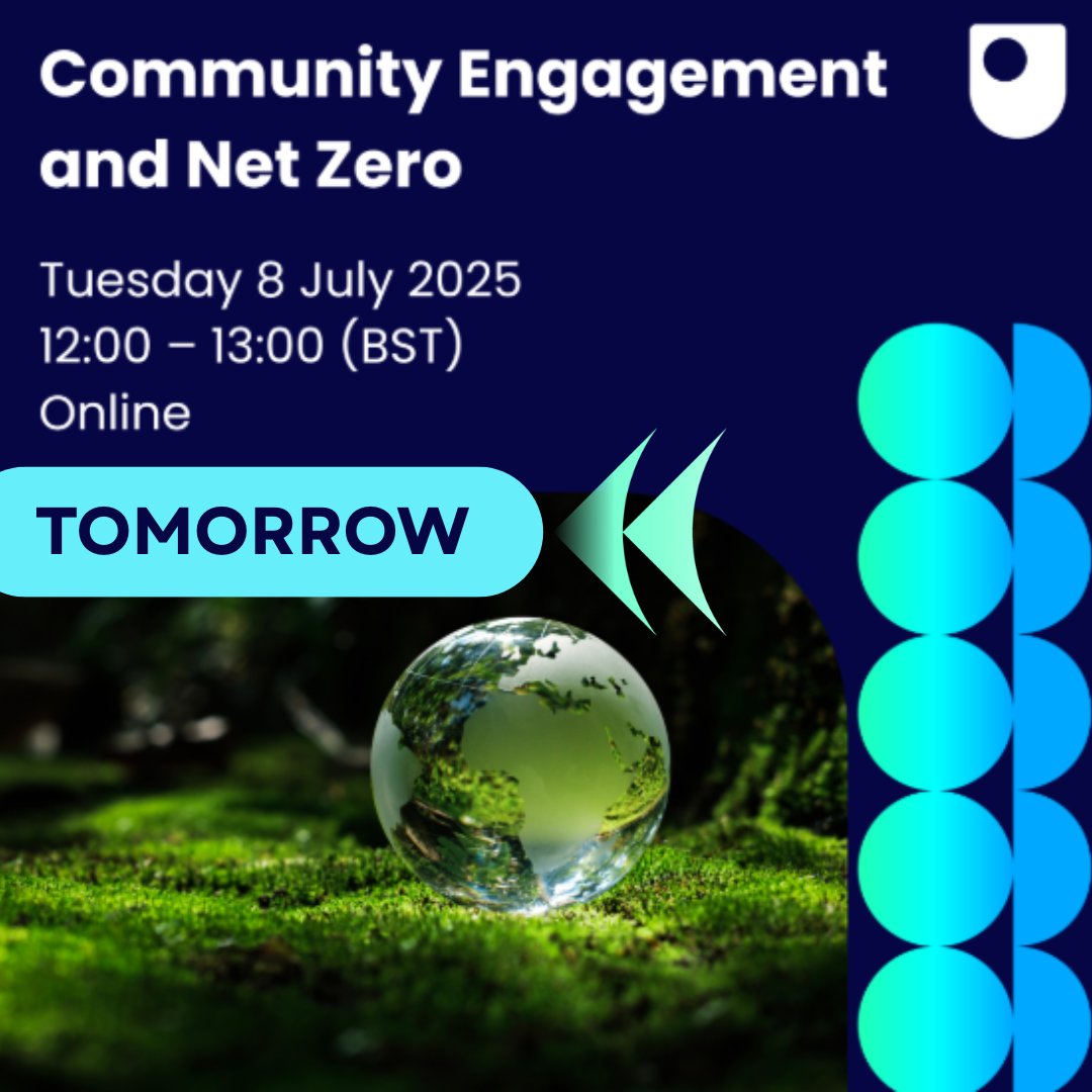 🌍 #NetZeroWeek (5–11 July)

💡 Whether you're a sustainability leader or just starting out, this session offers valuable takeaways.

🔗 Register here:
ow.ly/2z0m50WkVXK
