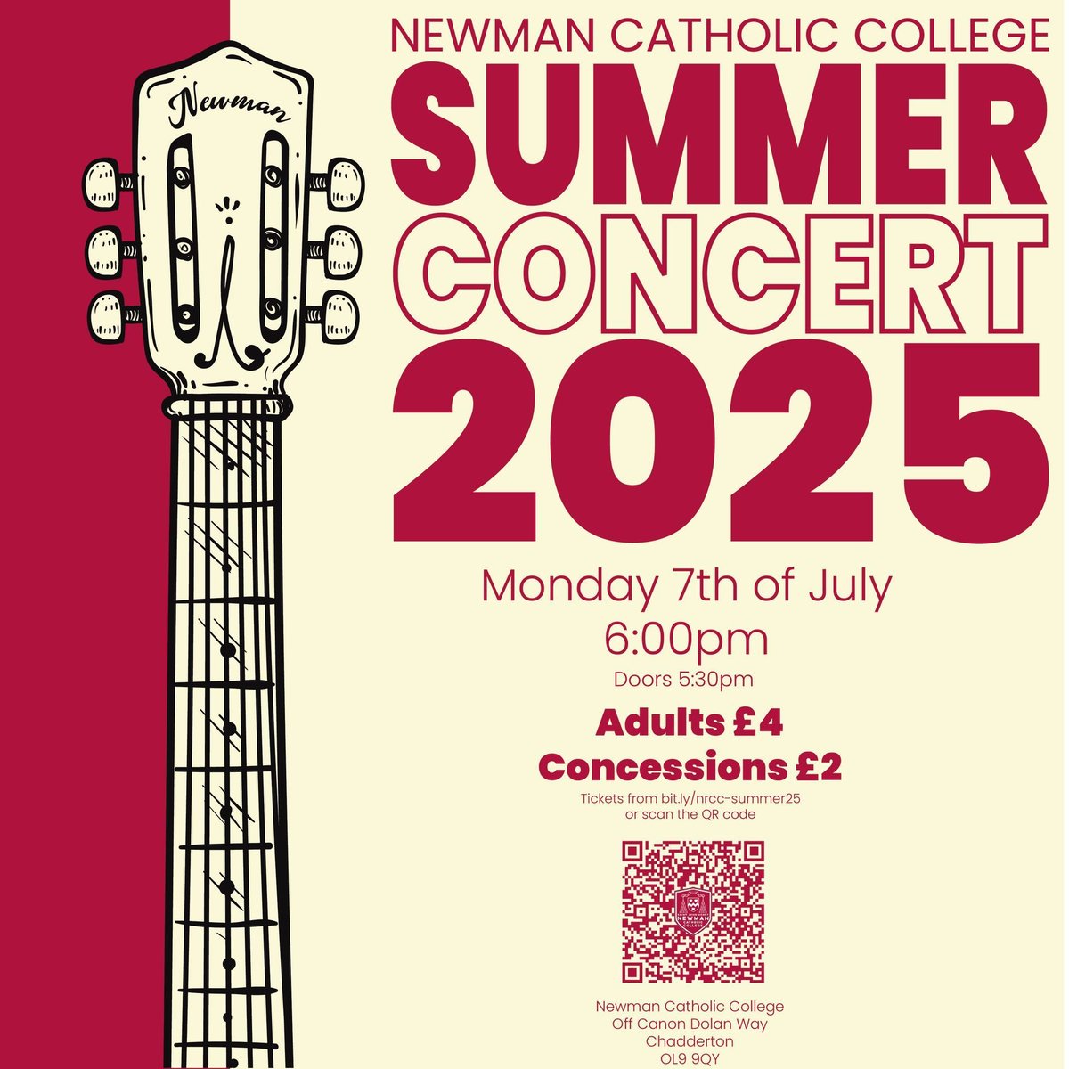 Our Summer Concert is later today at 6.00pm!

Doors: 5:30pm

Tickets can be purchased here bit.ly/nrcc-summer25