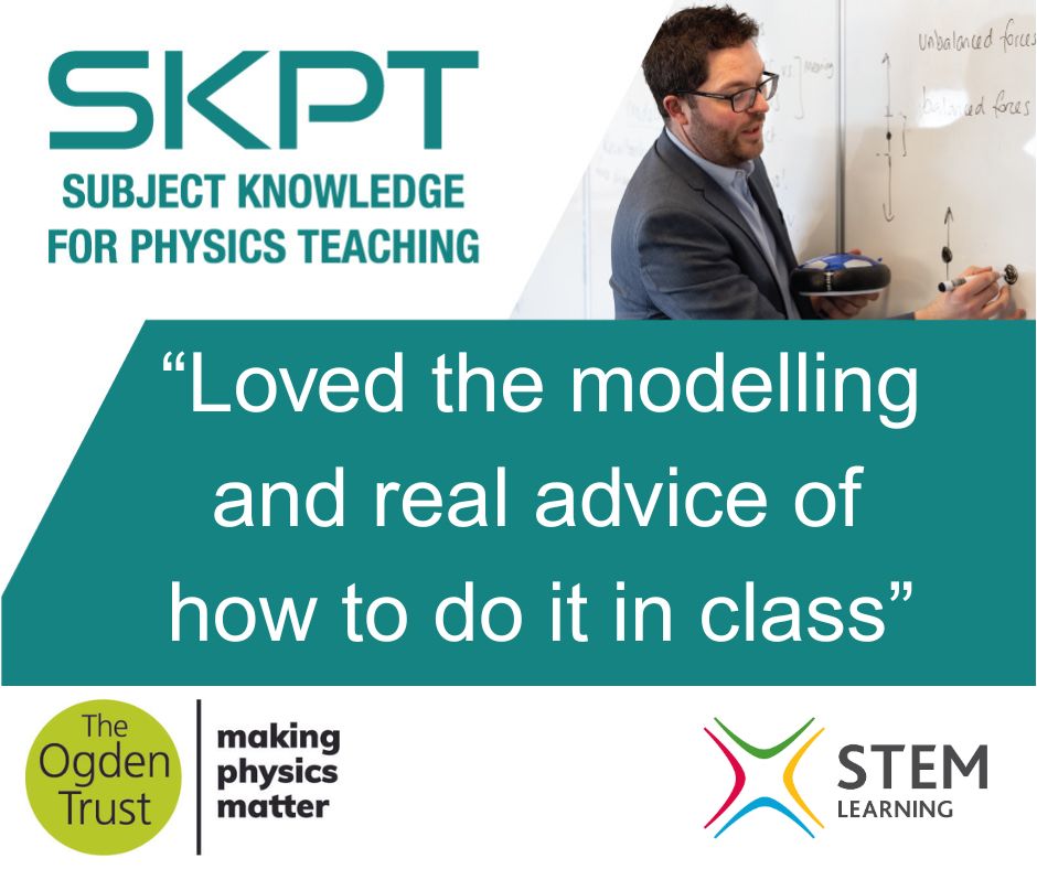ogdentrust's tweet image. 🤔Short of physics specialist teachers?
Fully funded (+ subsidies) #SKPT CPD to suit your school & teachers 💥
#BlendedLearning modules across England
#AutumnResidentials York, Oct & Nov
#LondonIntensive in-person & online from 24/9
#BespokeSKPT
loom.ly/OlTEmjM
