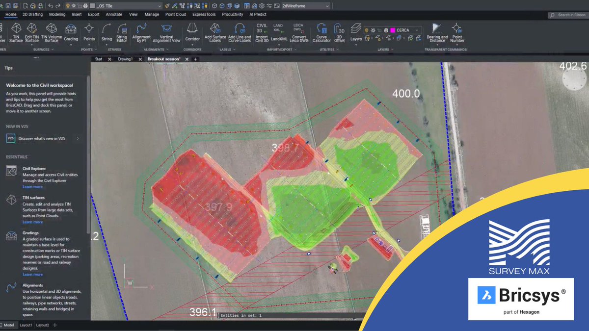 surveymax's tweet image. #BricsCAD helps you shape the landscapes and infrastructure that keep our world moving.
🛣️ Roads.
🌧️ Drainage.
📐 Grading.
All in one DWG-based platform.
Contact us for a demo
loom.ly/iujzgzQ
#geospatialengineering #CivilEngineering #Surveyor #MeasuredBuildingSurveyor