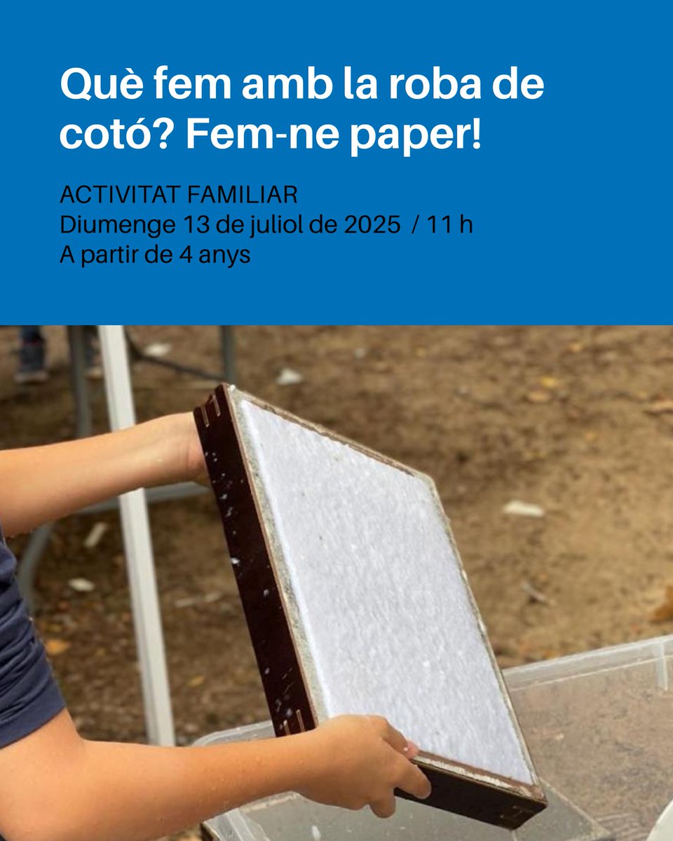 AGENDA D'ACTIVITATS
Us proposem 3 activitats per gaudir del cap de setmana👇

🗓️Dissabte 12

Descobrim el plàncton - De 10:30 a 12 h
Del carrer al campanar - 18 h

🗓️Diumenge 13

Què fem amb la roba de cotó? Fem-ne paper! - 11 h

ℹ️Consulta l'agenda aquí
turisme.banyoles.cat/ca-es/agenda