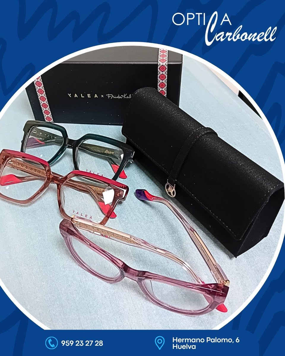 OpticaCarbonell's tweet photo. ¿Qué mejor que empezar una nueva semana que con modelos de #YaleaEyewear, verdad?

#verano☀️

#28añosopticacarbonell 

Ó𝙥𝙩𝙞𝙘𝙖 𝘾𝙖𝙧𝙗𝙤𝙣𝙚𝙡𝙡
🏠 Hermano Palomo, 6 #Huelva
☎ 959 23 27 28
#optica #salud #vista #optometrista https://t.co/odJsSnq6tV