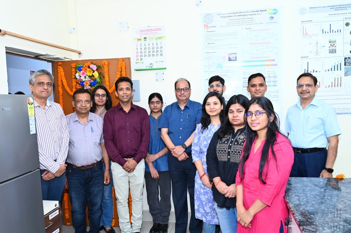 iitroorkee's tweet image. IIT Roorkee launches the Biomass and Biochar Research Lab (BBRL) under the Hydro & Renewable Energy Dept to drive sustainable energy, biomass utilization & low-carbon tech via thermochemical & biochemical processes.
#IITRoorkee #BBRL #Biochar #SustainableEnergy #WasteToValue