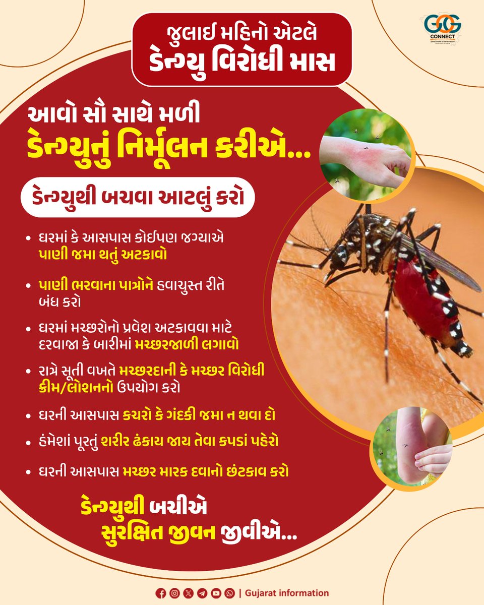DahodDmo's tweet photo. ડેન્ગ્યુથી બચીએ,  સુરક્ષિત જીવન જીવીએ...  આવો... સૌ સાથે મળી ડેન્ગ્યુ નિર્મૂલનની કામગીરીમાં સહભાગી બનીએ...  #FightAgainstDengue #HealthyGujarat #VectorControl #PublicHealthDrive #HealthyIndiaMission
@DahodDdo

@CollectorDahod

@NHMGujarat
@GujHFWDept https://t.co/OwTYfBYcYv
