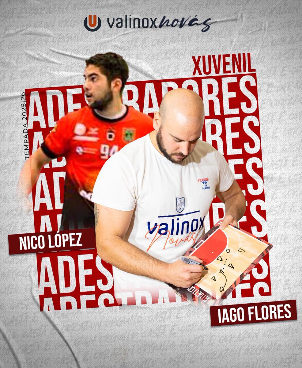 atleticonovas's tweet photo. ⬆️ O outro coordinador, Iago Flores, sube unha categoría e adestrará ao equipo xuvenil.

Flores continuará con parte da xeración á que viña axudando a medrar 🌱🤾‍♂️

A intensidade estará garantizada 💥, cun técnico que sempre saca o máximo rendemento dos seus homes 🔥 https://t.co/ohP4S8xtt9