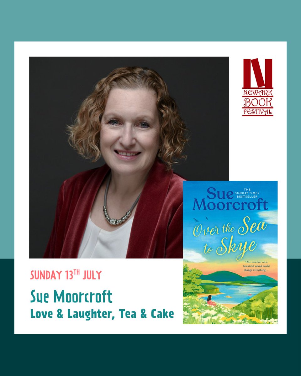 Looking forward to Newark Book Festival on Sunday 13 July with@CathyBramley@CressMcLaughlin.

Come to our ‘Love &amp; Laughter, Tea &amp; Cake’ panel 3.30pm in the Newark Town Hall Ballroom. 

Grab your tickets here: newarkbookfestival.org.uk/event/love-lau…