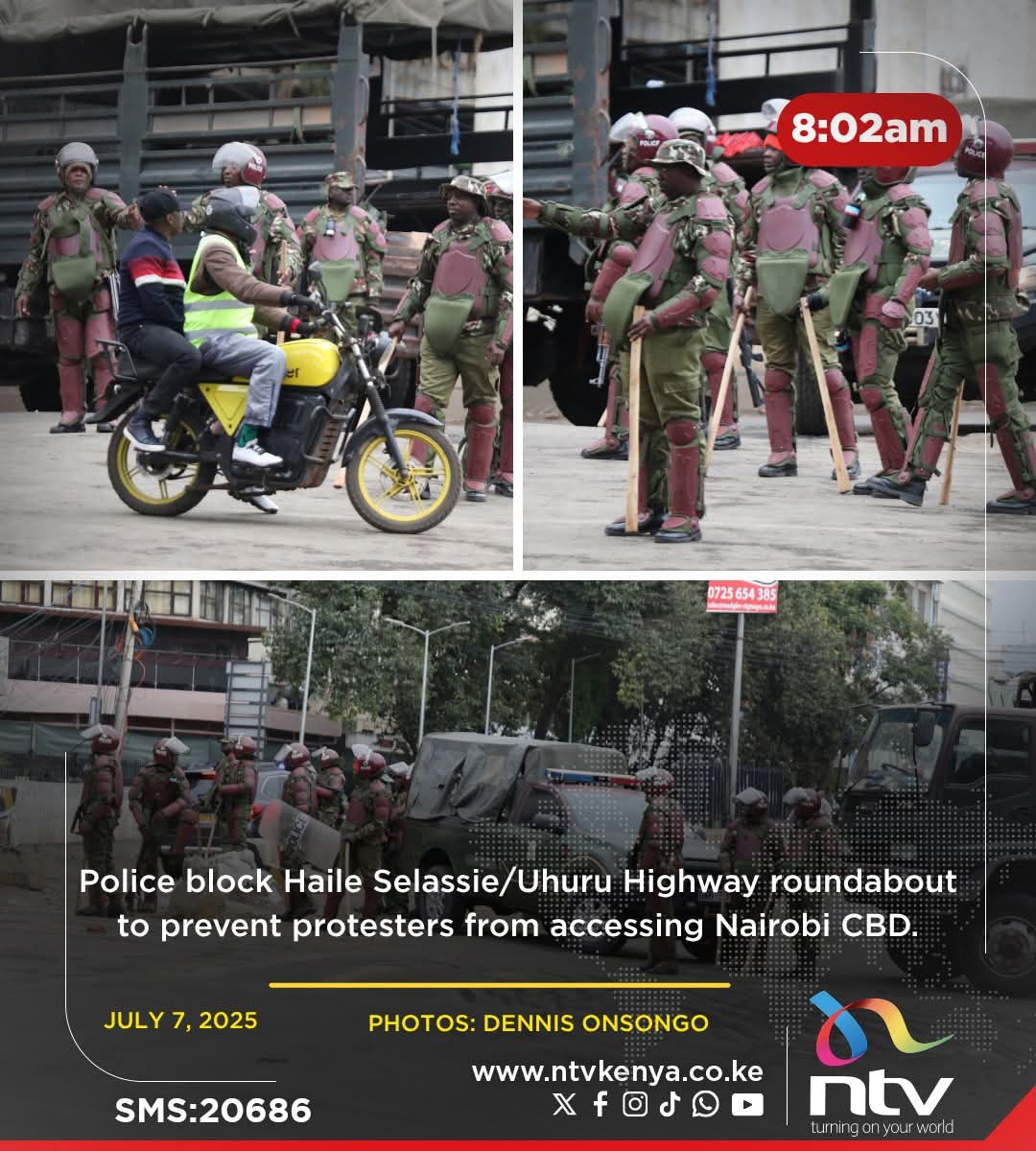 Behind the arrogance in his voice, Ruto is trembling. He is subdued. He's frightened like a cornered rat! He can see the signs. How expects to solve issues by killings, abductions and blocking highways is beyond me.
#77ninumbers
#SabaSaba2025 
#NairobiCBD 
#OccupyUntilVictory