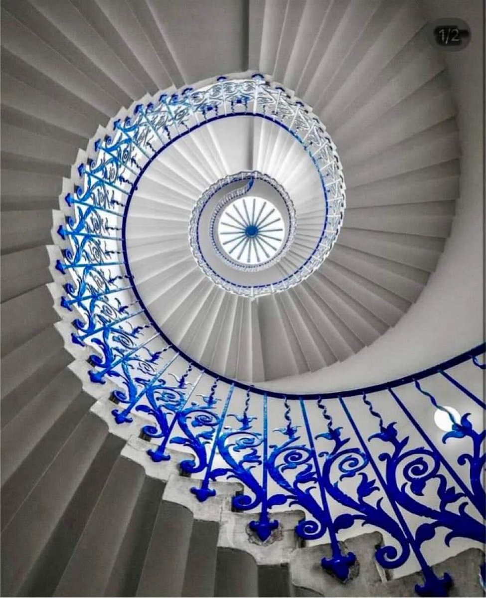 The Tulip Stairs, built between 1616 and 1635, Queen's House, Greenwich London