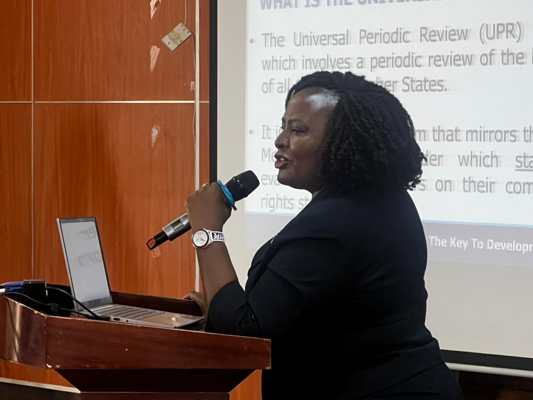 Jackson Ashburg Odng (@jacksonodng) on Twitter photo "Through the UPR process we are guided as a country on how to enact laws and informing mechanisms to address Human Rights abuse" Commissioner <a href="/RSsekindi/">Ruth Ssekindi</a> "Through the UPR process we are guided as a country on how to enact laws and informing mechanisms to address Human Rights abuse" Commissioner <a href="/RSsekindi/">Ruth Ssekindi</a>