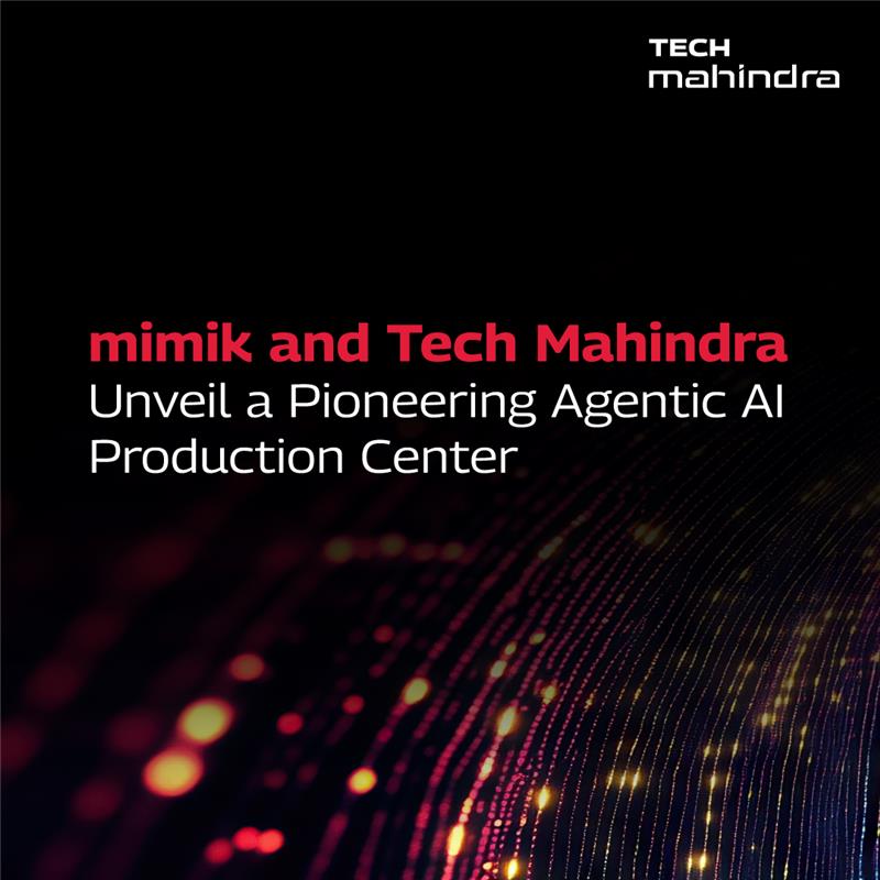 tech_mahindra's tweet photo. We're delighted to join forces with @mimiktech to launch #AgenticAI Production Center. The center will serve as a hub for building and scaling agentic #AI systems on real-world infrastructure at @Tech_Mahindra labs.

Know More: https://t.co/djhQew4XeB

#ScaleAtSpeed #AutonomousAI