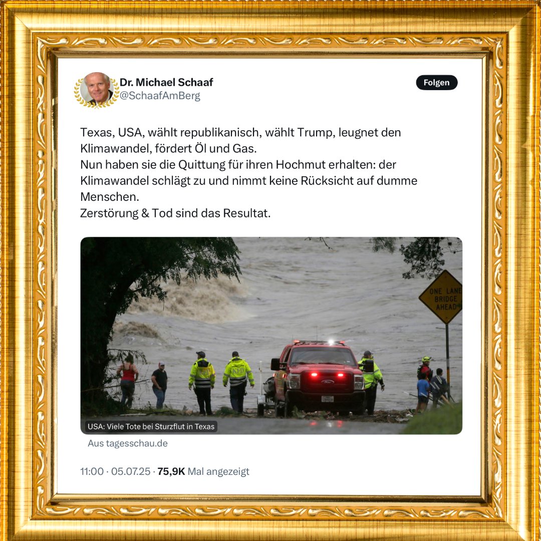 Mathias Priebe (@mathiaspriebe) on Twitter photo Nominiert für den Preis „Menschenverachtender Arschlochpost“ des Jahres: Dr. Michael <a href="/SchaafAmBerg/">Dr. Michael Schaaf</a>. In der Kategorie Opferinstrumentalisierung für den hysterischen Klimawahn ist er noch konkurrenzlos oder hast du bereits Schlimmeres lesen müssen, als dieses Spucken auf die Nominiert für den Preis „Menschenverachtender Arschlochpost“ des Jahres: Dr. Michael <a href="/SchaafAmBerg/">Dr. Michael Schaaf</a>. In der Kategorie Opferinstrumentalisierung für den hysterischen Klimawahn ist er noch konkurrenzlos oder hast du bereits Schlimmeres lesen müssen, als dieses Spucken auf die