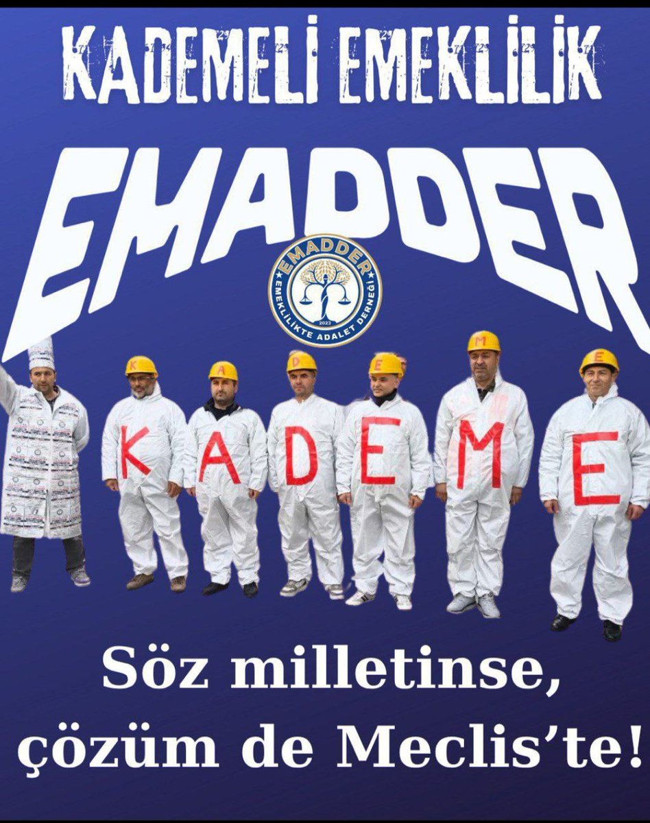 Çok şey değil sadece adalet istiyoruz anamızın hak sütü gibi helal olan kademeli emeklilik istiyoruz.. 
<a href="/EmadDernegi/">EMEKLİLİKTE ADALET DERNEĞİ ⚖️</a>
#MeclisKademeyeBorçlu