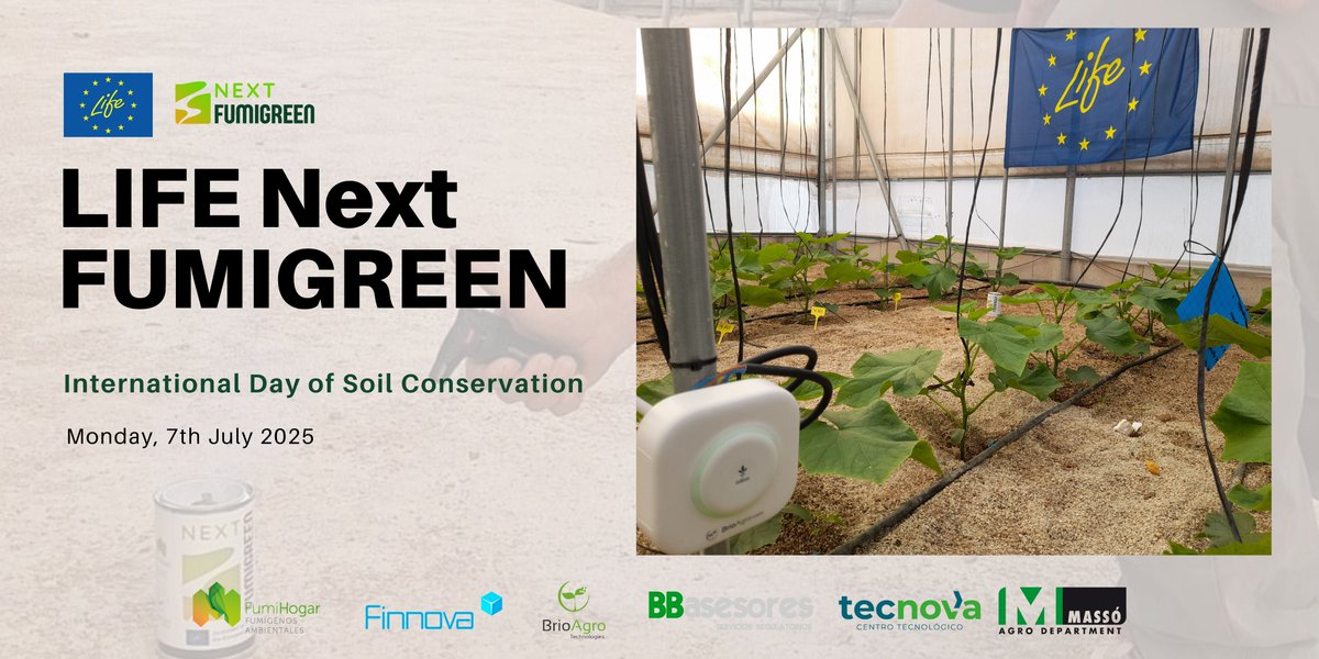 LNextfumigreen's tweet image. 🌱 #InternationalSoilDay reminds us to care for soil, key to healthy agriculture.
#LIFENextFUMIGREEN promotes natural fumigants that protect crops without harming the soil.
🔗 lifefumigreen.finnova.eu
#EUGreenDeal #Sustainability @LIFEprogramme @cinea_eu
