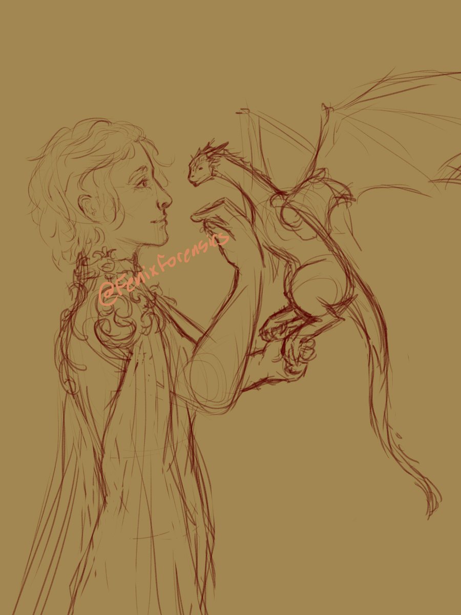 little Daenerys and Viserion #WIP