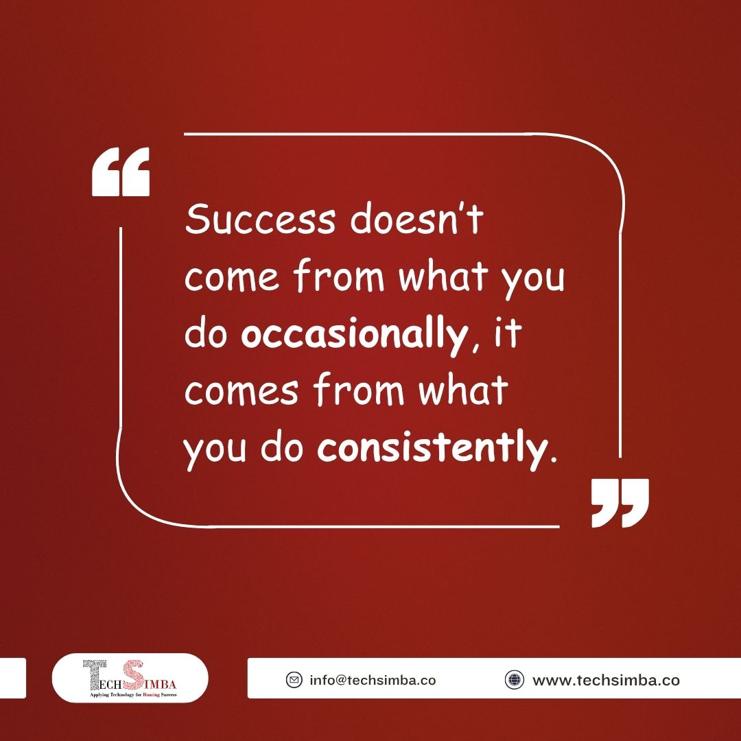 TechSimba's tweet image. 💥 Monday Motivation 💥
Start your week with purpose and power.
Remember: "Success doesn’t come from what you do occasionally, it comes from what you do consistently."
Let’s build something great this week!
#MondayMotivation #NewWeekNewGoals #BusinessGrowth #techsimba #app