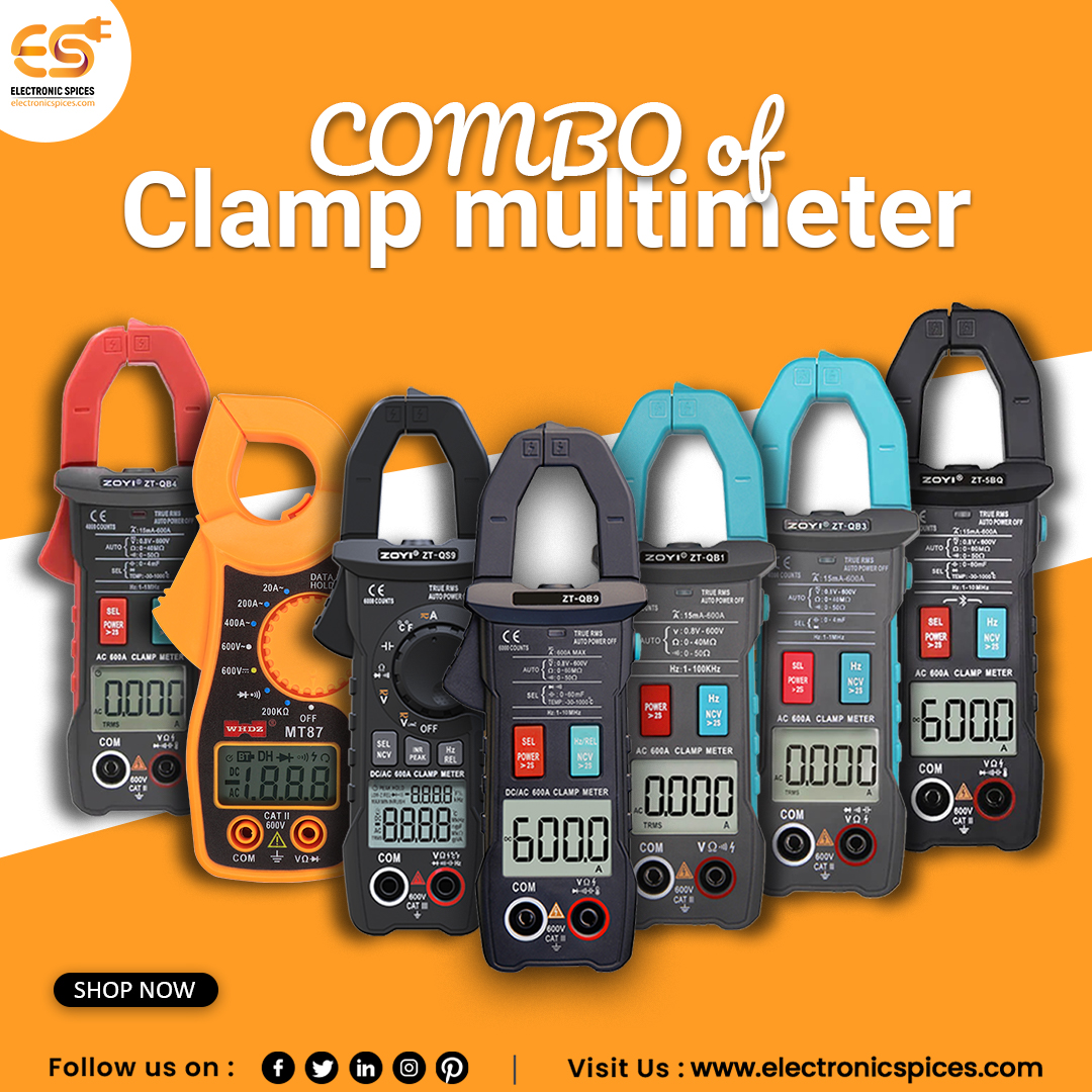 Electronicspic's tweet image. 𝐂𝐥𝐚𝐦𝐩 𝐈𝐭. 𝐓𝐞𝐬𝐭 𝐈𝐭. 𝐓𝐫𝐮𝐬𝐭 𝐈𝐭.

Say hello to the Ultimate Combo of #clamp #multimeters —packed with features, precision, and power
📷 AC/DC Testing | 📷 Battery Checks | 📷 Pro-Level Accuracy

📷 𝐆𝐫𝐚𝐛 𝐘𝐨𝐮𝐫 𝐂𝐨𝐦𝐛𝐨 𝐍𝐨𝐰 → electronicspices.com