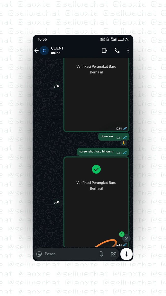 xztcnt's tweet image. Terima kasih atas kepercayaannya @marcelloouu_!
Layanan pembelian akun WeChat cepat, aman, &amp;amp; terpercaya 💯
Proses mudah, support responsif, &amp;amp; siap bantu kapan saja!

Mau akun WeChat aktif tanpa ribet?
Langsung DM kami sekarang! 🚀

#BeliAkunWeChat #WeChatSupport #LayananDigital
