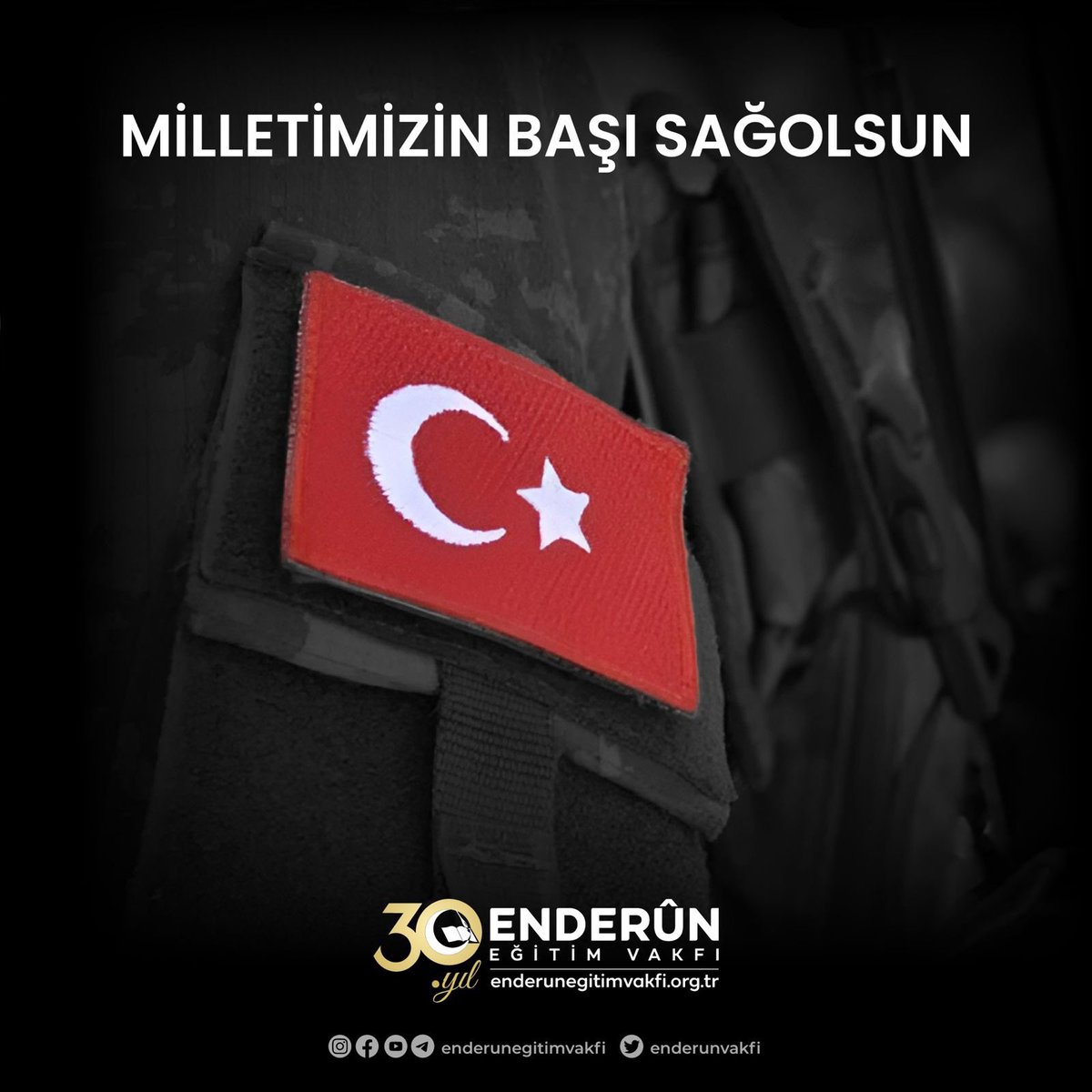 Irak’ın kuzeyinde arama faaliyetleri gerçekleştirirken mağarada metan gazına maruz kalarak şehit olan askerlerimize Cenab-ı Hak'tan rahmet, kederli ailelerine ve milletimize başsağlığı, tedavi gören askerlerimize acil şifalar diliyoruz.
Enderûn Eğitim Vakfı