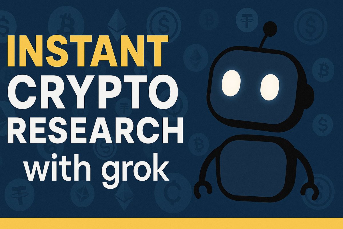 How to do crypto research with Grok

Just drop this full prompt in grok and add the cryptocurrency name or their X handle.

Bookmark this so you can reference it later.