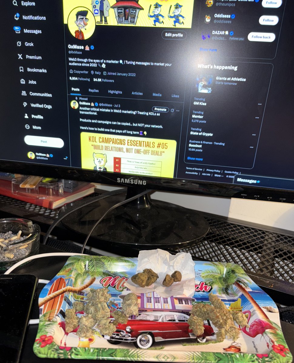 0xMase's tweet image. GM Web3! 🏚️
There are two kind of degens: those who start their week like this, and those who lies.
Which one are you? 😂