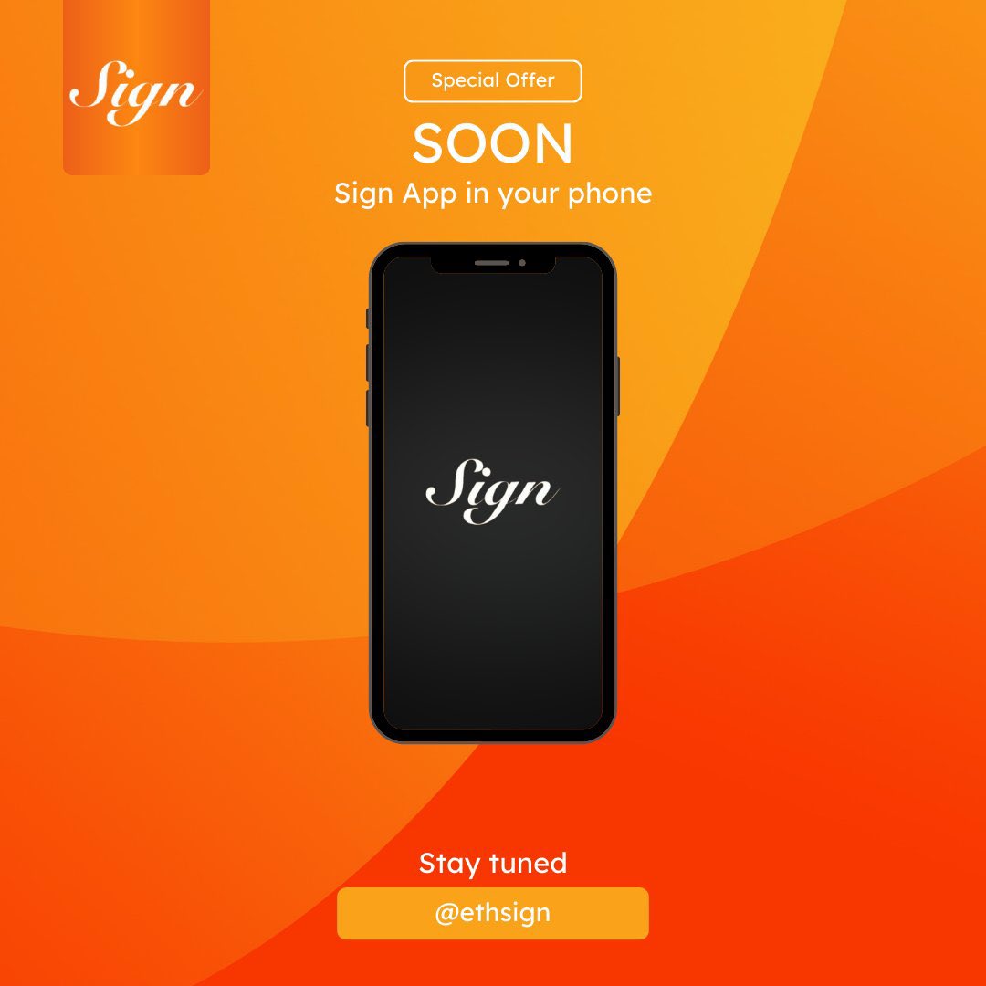 SIGN GM GM ☀️🧡👀
To everyone seeing the signs…

fresh week, fresh wave

let’s get it

SIGN SUPER APP is coming soon