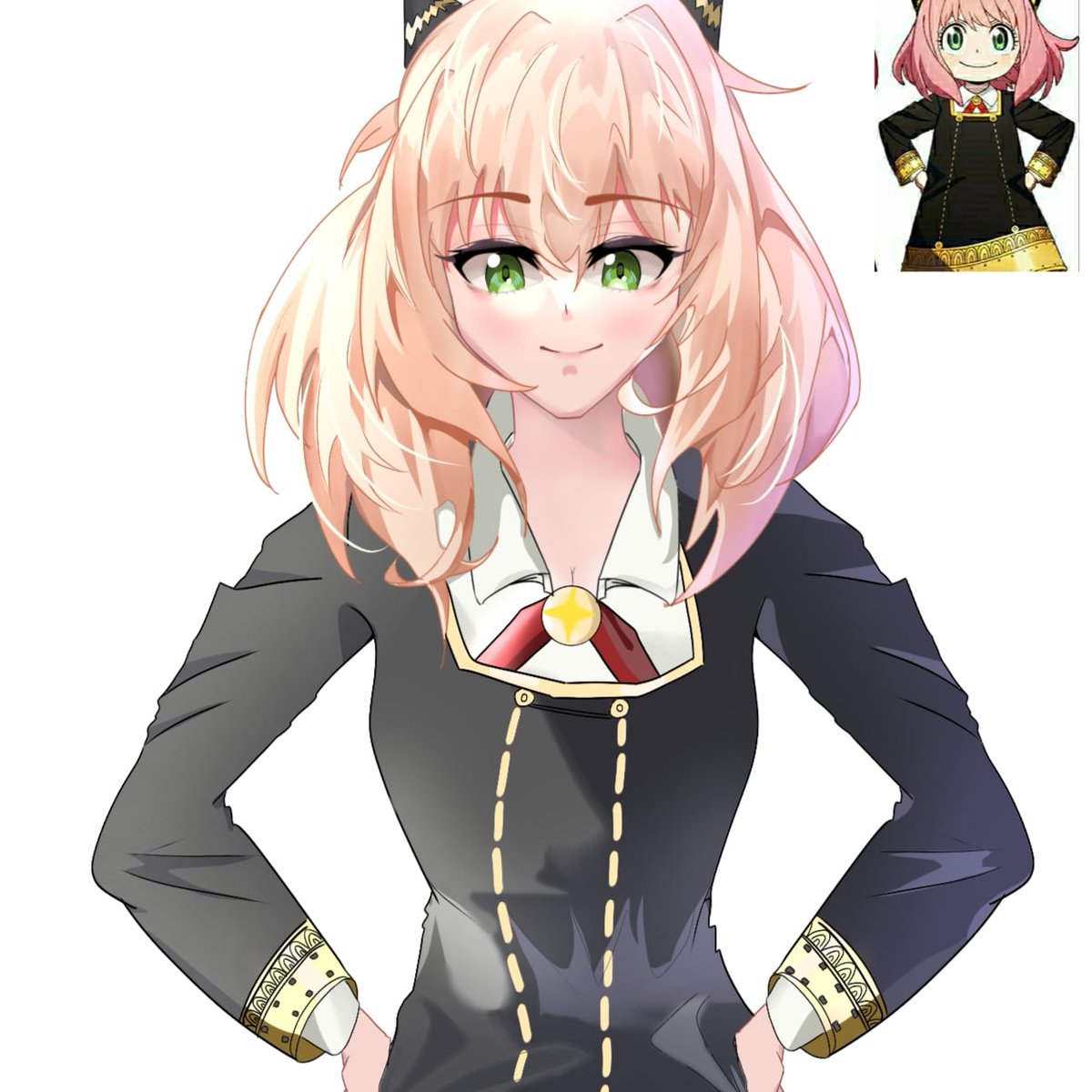 naps747's tweet image. Naro art old di sini, anya vesi dewasa 😍
#AnyaForger #anime #spyxfam