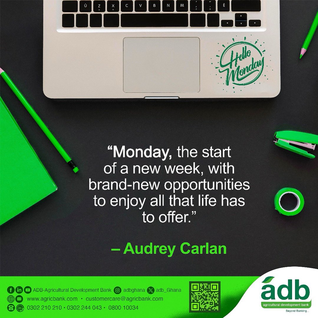 adb_Ghana's tweet image. It’s not just another Monday. it’s a new chance to grow, achieve, and shine✨#mondaymotivation
ADB, Beyond Banking…