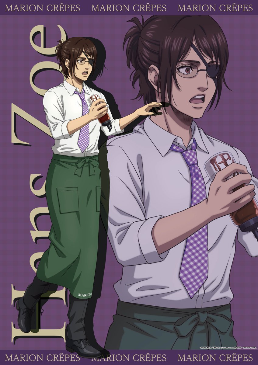 ━━＼🍓あと1日🍓／━━
TVアニメ『#進撃の巨人』
#マリオンクレープ コラボ
━━━━━━━━━━━━

ラストの担当は…ハンジ🌟
てりやきソースを持って慌てる視線の先には
クレープを食べようとしているリヴァイが…!!

🛒通販
eeo.today/store/101/titl…
▼詳細
marion.co.jp/collaboration/…
