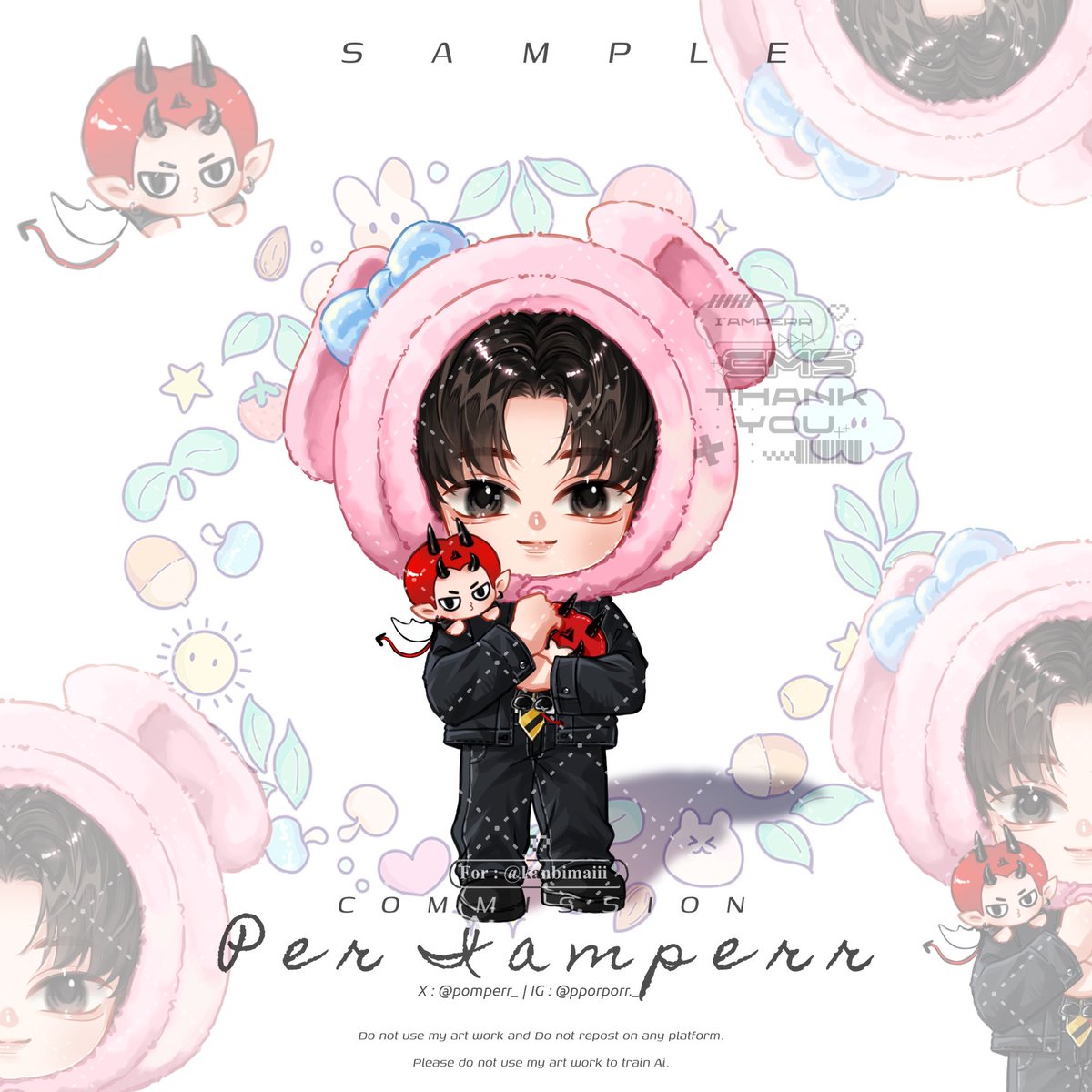 iampercms's tweet image. 🧸SAMPLE : สเกลจิบิเต็มตัว
—————————————

• commission 
(Illustration by : iamperr )
——— Thank you 🎀✨
#iamperrCMS