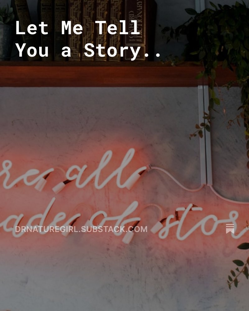 DRnaturegirl's tweet image. I’m starting to upload some fiction to my publication on the Stack now. Starting small with micro flash! 

drnaturegirl.substack.com/p/let-me-tell-…

#fiction #flashfiction  #microflash #stories