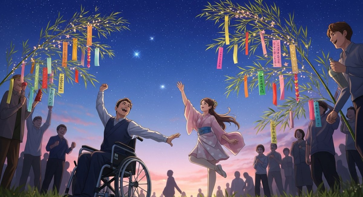 JPDSA2020's tweet image. 令和7年7月7日「7・7・7」
本日は七夕ですね✨
今夜は天の川が各地で観れるかもしれませんね☆彡
皆さんは短冊に願い事書かれましたか?
パラダンススポーツの普及を通してたくさんの人たちが笑顔が溢れる世界になりますように✨
皆さんの願いも叶いますように☆彡
