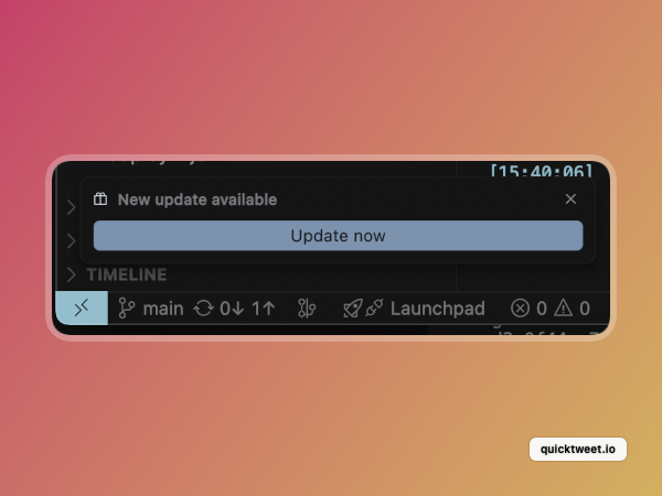 lioloc_dev's tweet image. You see this window popup in Cursor, what do you do?