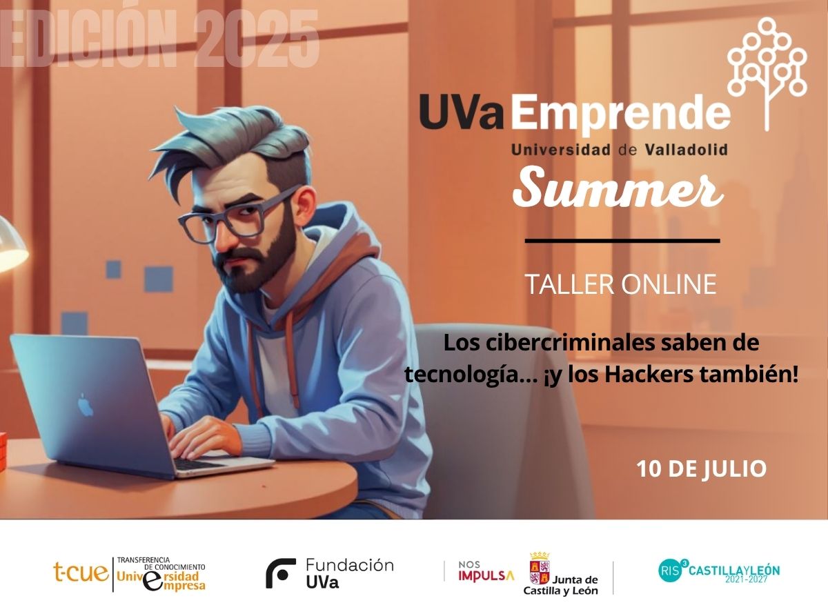 PC_UVa's tweet image. 🗓️Esta semana celebramos tres nuevos talleres online del UVaEmprende Summer. ¡Aún quedan plazas!
🔢Martes 8: Viabilidad económica de tu proyecto
acortar.link/E7Q2Fd
💡Miércoles 9: IA y creatividad
acortar.link/Y5nLah
🧑💻Jueves 10: Ciberseguridad
acortar.link/0cYEaa