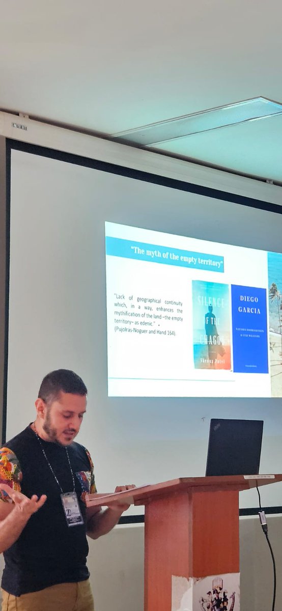 Juan-José Martín-González (University of Málaga) discussed "'Rann nu Diego': Oceanic (Post)memory and the Plight of the Chagossian People
in Mauritian Fiction”.