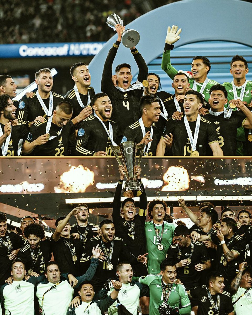 eltri_united's tweet image. One year away from the World Cup, and Mexico has won the CONCACAF Nations League and Gold Cup in the same year.
Kings of CONCACAF once again 🇲🇽