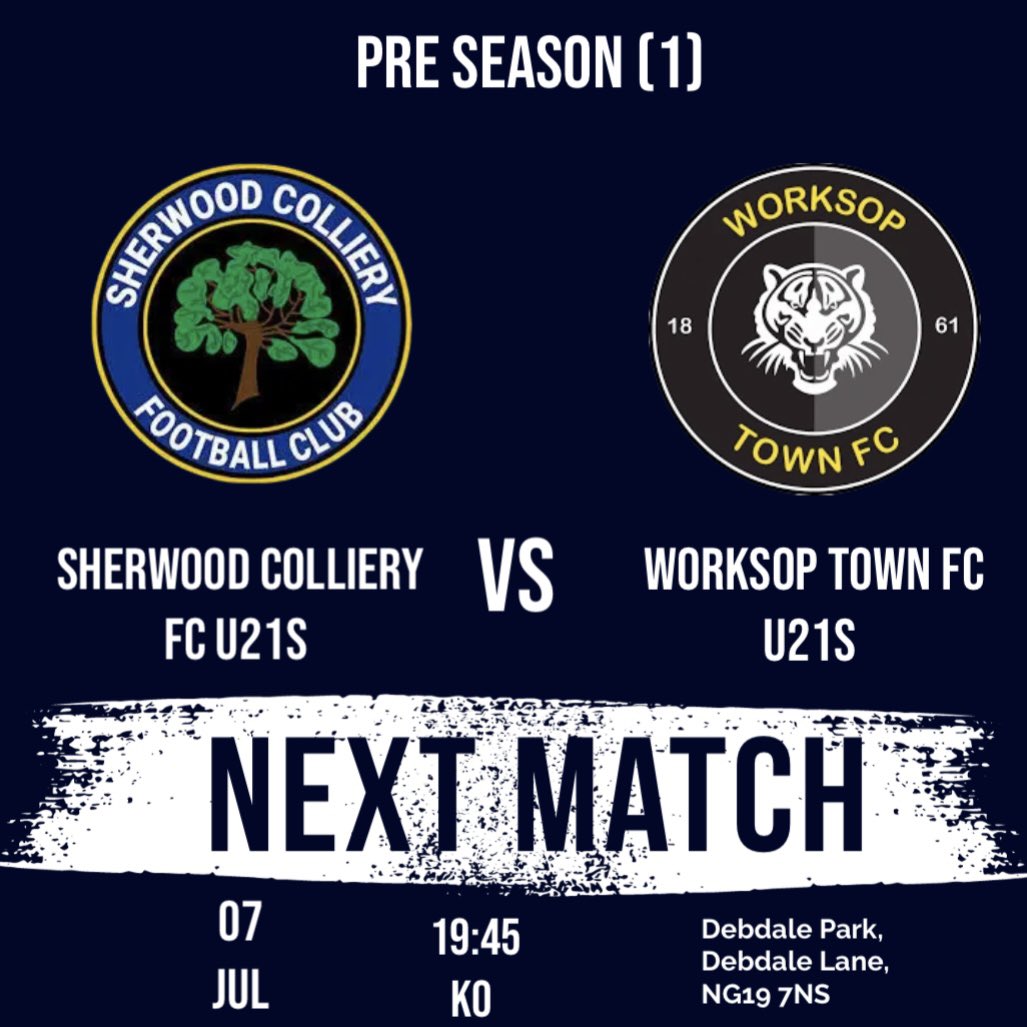 West Bridgford FC u21’s (@_westbridgford) on Twitter photo MATCHDAY / PSF (1) 😍
We begin our pre season schedule tonight as we welcome Worksop Town to Debdale! 🔥
⚽️ PSF (1)
🆚 <a href="/worksoptownfc/">Workso(P) Town FC</a> u21s
📆 Monday 7th July 2025
🕣 19:45pm KO
📍 Debdale Park, Debdale Lane, NG19 7NS
🎟️ £3/£1
#upthewood MATCHDAY / PSF (1) 😍
We begin our pre season schedule tonight as we welcome Worksop Town to Debdale! 🔥
⚽️ PSF (1)
🆚 <a href="/worksoptownfc/">Workso(P) Town FC</a> u21s
📆 Monday 7th July 2025
🕣 19:45pm KO
📍 Debdale Park, Debdale Lane, NG19 7NS
🎟️ £3/£1
#upthewood